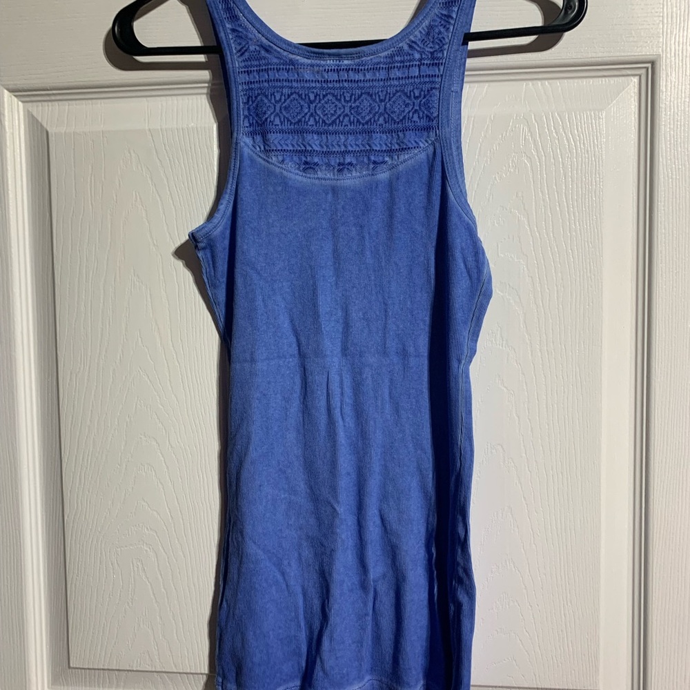 Blue Sleeveless Women's Top